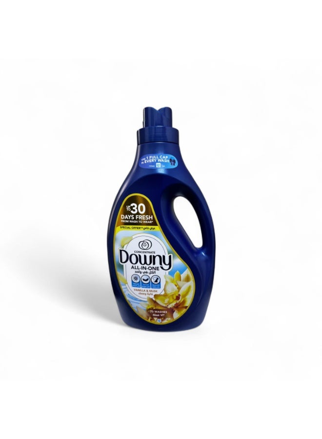 Downy Concentrate Vanilla & Musk Fabric Conditioner Value Pack 2.9 Litres - Image 1