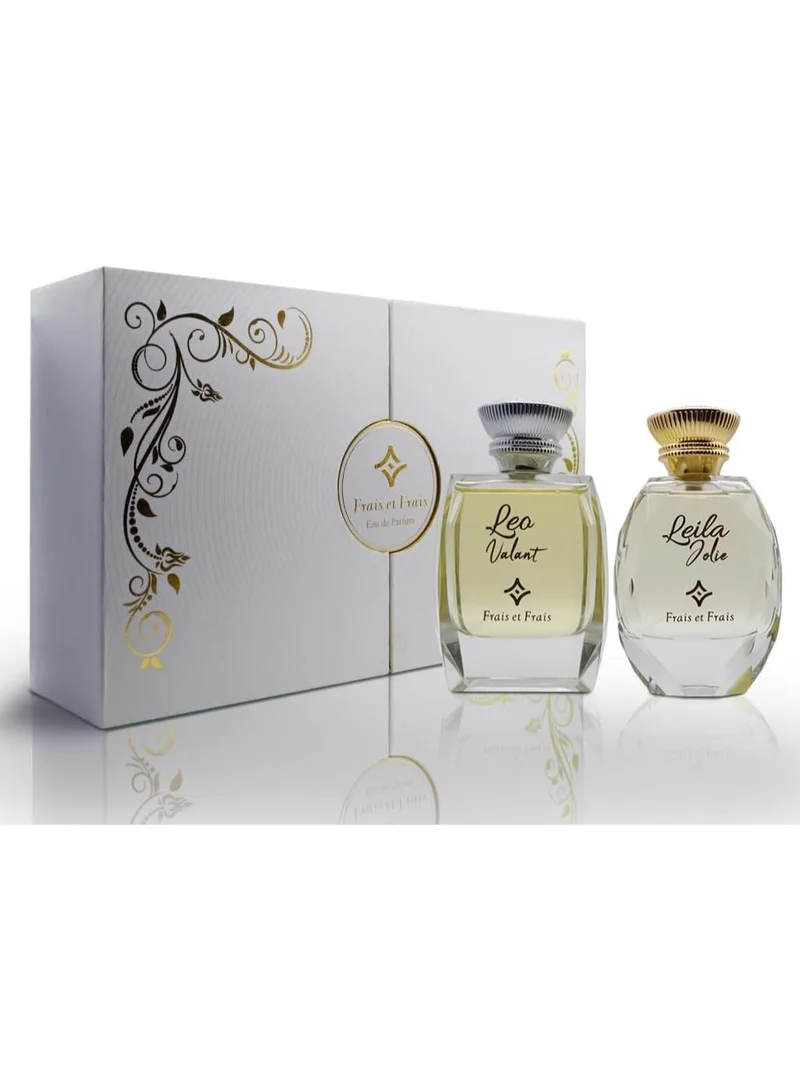 Frais Et Frais Frais Et Frais Luxury Fragrances Box -EDP - For Him &amp; Her 100ML - Floral Fruity Gourmand &amp; Oriental Woody - Inspired by Kayali Eden Sparkling Lychee &amp; Tom Ford Myrrhe Mystère