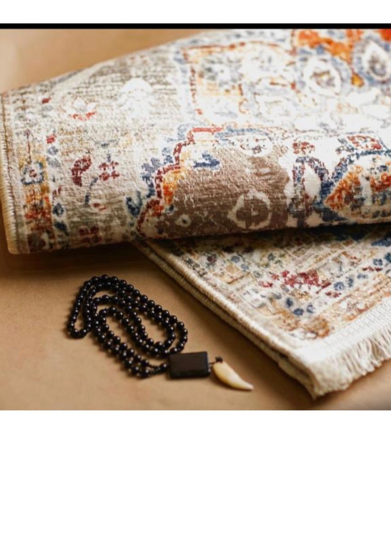 A luxurious prayer mat ... and it can be used for decoration... Turkish made - Image 2
