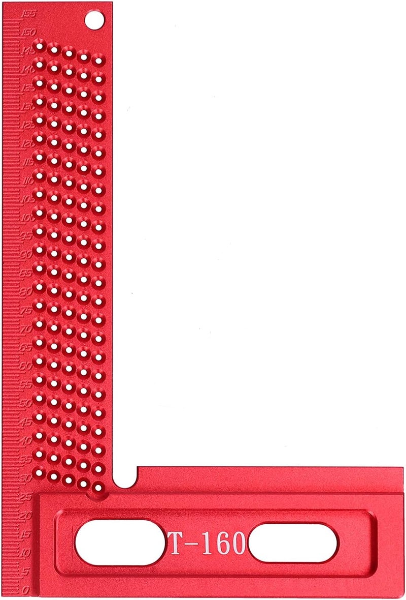 Multifunctional Right Angle Ruler 90° Positioning Tool, T 160 Model, Made of Durable 7075 Aluminum Alloy, for Precise Woodworking Marking, Drawing 90° Angles, Parallel Lines, - Image 1