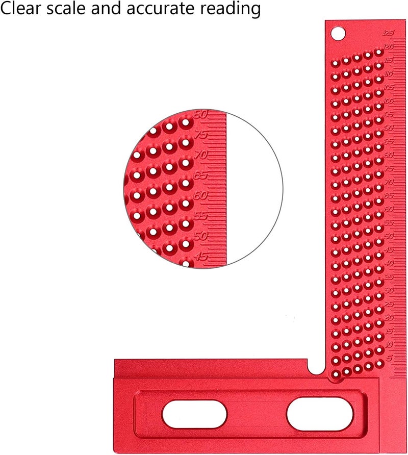 Multifunctional Right Angle Ruler 90° Positioning Tool, T 160 Model, Made of Durable 7075 Aluminum Alloy, for Precise Woodworking Marking, Drawing 90° Angles, Parallel Lines, - Image 4
