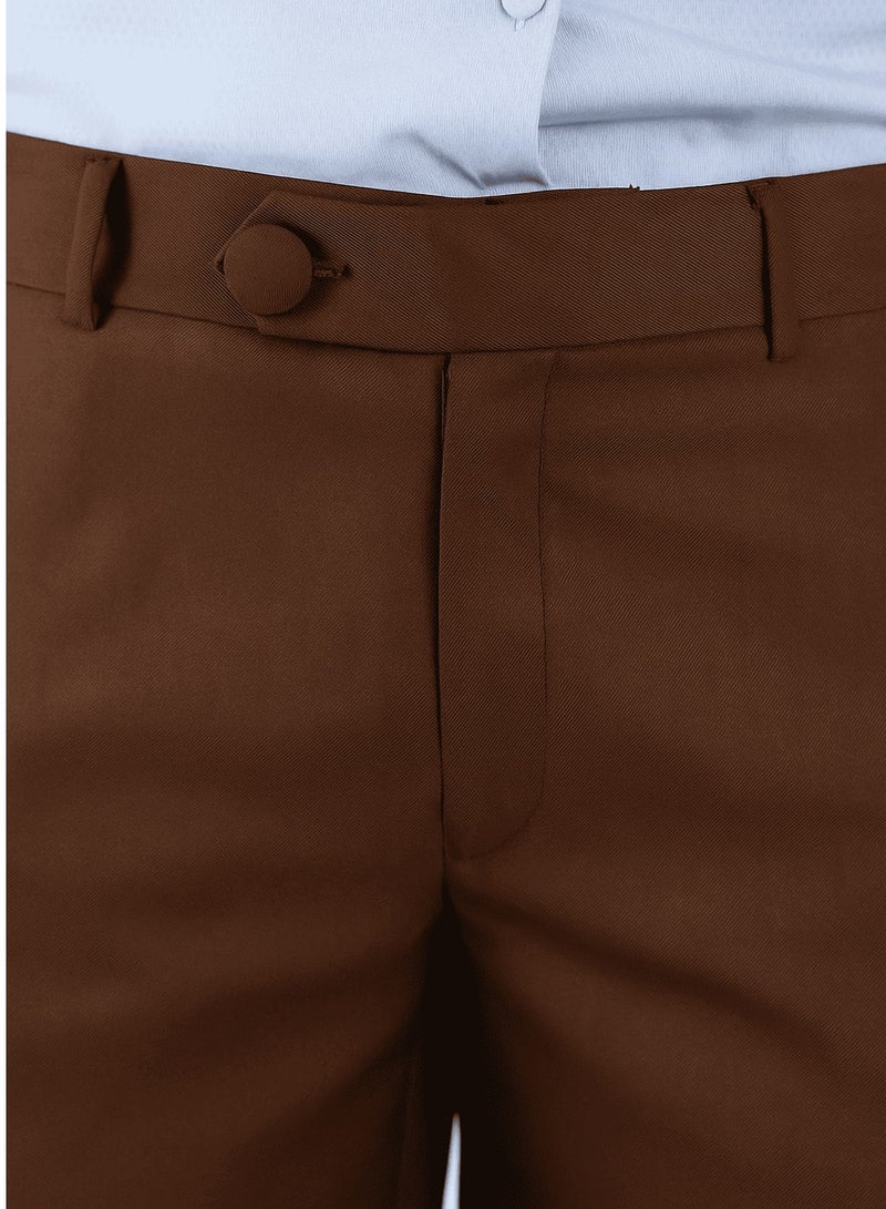 Ambittrends Brown Overloop Formal Pants - Image 2
