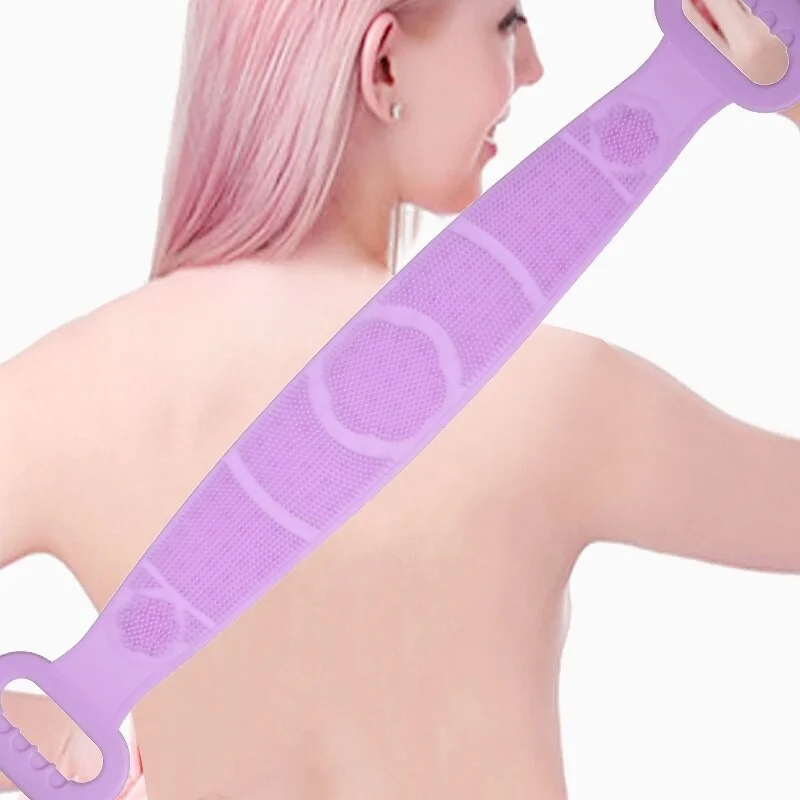 Toptan Bulurum Wholesale Bulurum 70 cm Double Sided Back Bath Glove - Silicone Shower Bath Glove - Peeling Bath Glove