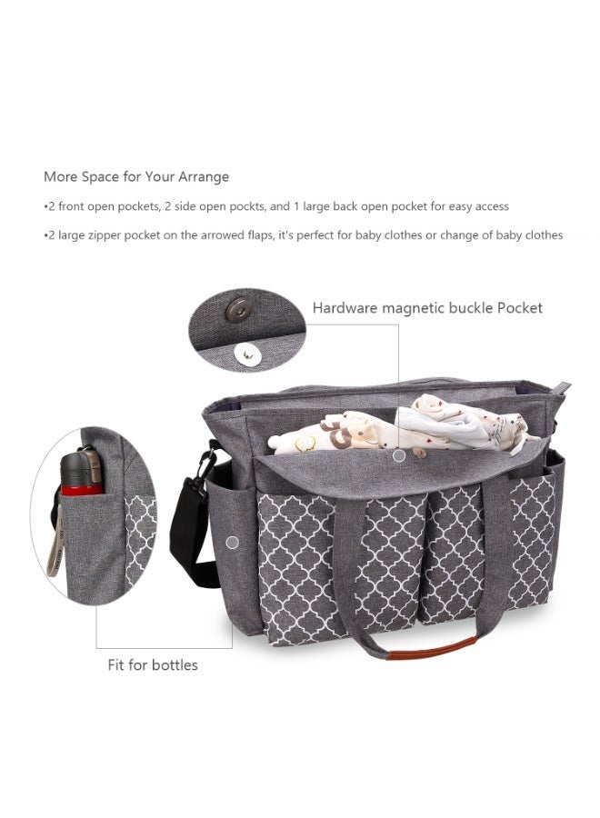 The new portable one-shoulder mommy bag with pacifier bag for mother and baby travel, outdoor mother bag, diaper bag - Image 2