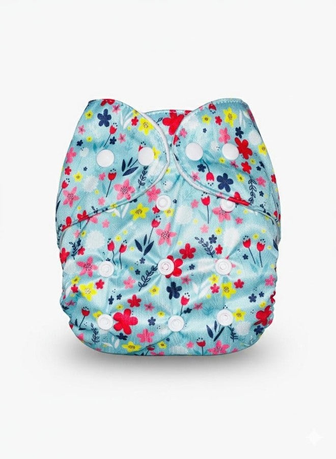 Viscous Cloth Baby Diaper Combo Pack | Leakage Proof Adjustable Cloth Diaper | Washable Reusable Diaper With Insert Pad | Infant Toddler Care Essentials | 3M To 3Years | Pack of 4 | Design -4 - Image 2