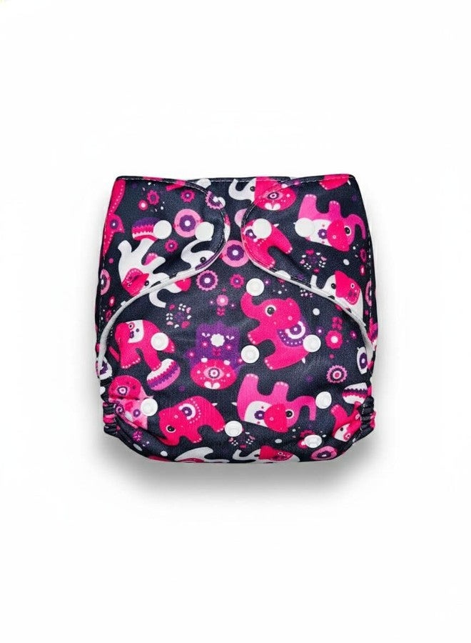 Viscous Cloth Baby Diaper Combo Pack | Leakage Proof Adjustable Cloth Diaper | Washable Reusable Diaper With Insert Pad | Infant Toddler Care Essentials | 3M To 3Years | Pack of 4 | Design -4 - Image 5