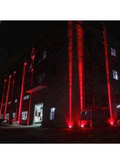 ارواق مصباح حائط LED، IP66 مقاوم للماء بشعاع واحد، ضوء RGB مدمج ومحمول في الهواء الطلق، أضواء المناظر الطبيعية القوية والمتينة لتزيين الجدران وأعلام الأشجار، (5 وات، برتقالي)  - Image 3