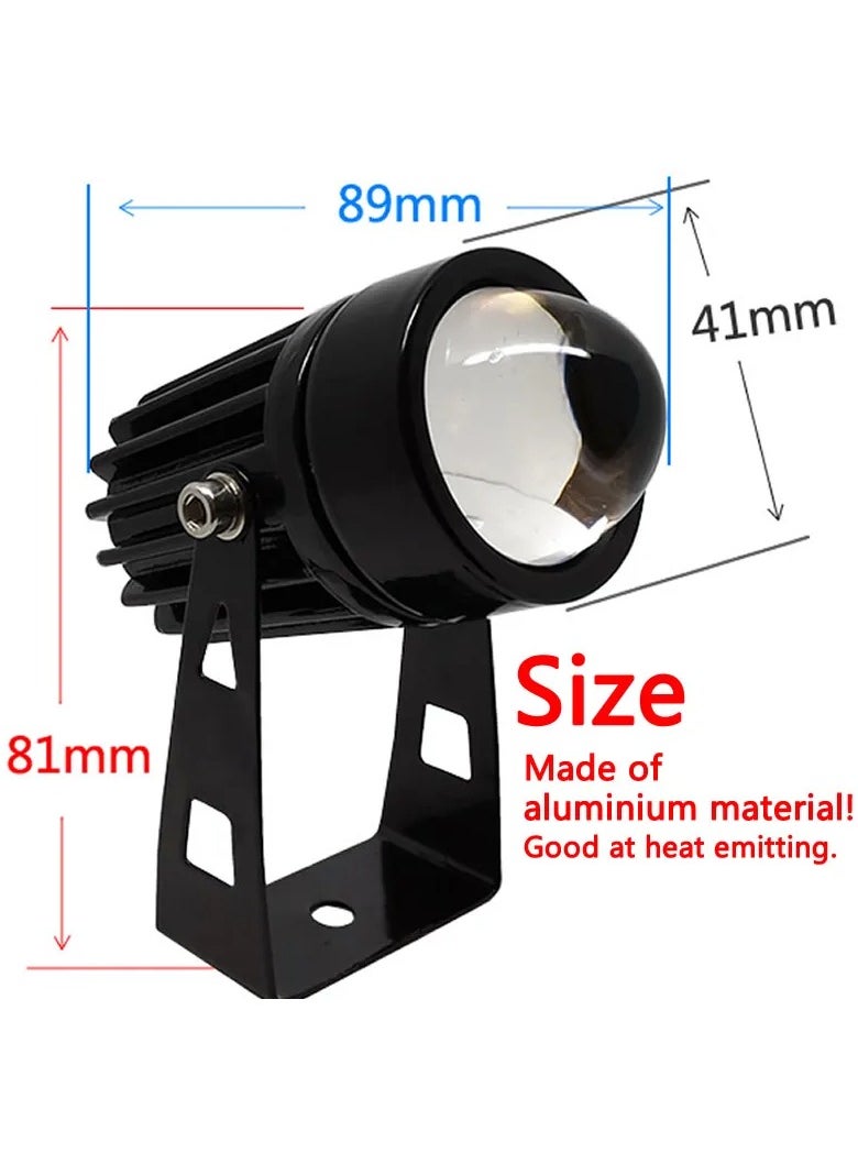 AROAQ - LED Wall Spotlight, IP66 Waterproof One Beam Light, Compact And Portable RGB Outdoor Light, Strong And Durable Landscape Lights For Walls Pathway Trees Flags Decoration, (5W, Orange) - Image 1