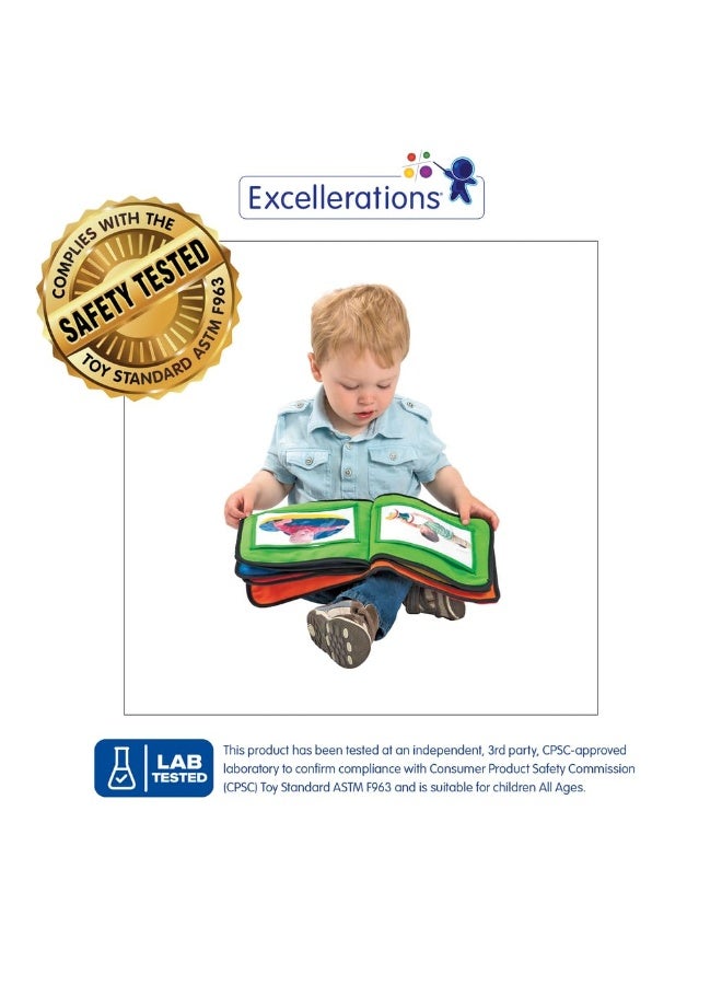 Excellerations Fabric Photo Album 13 Pockets for Kids and Families, Social Emotional Development Tool - Image 2
