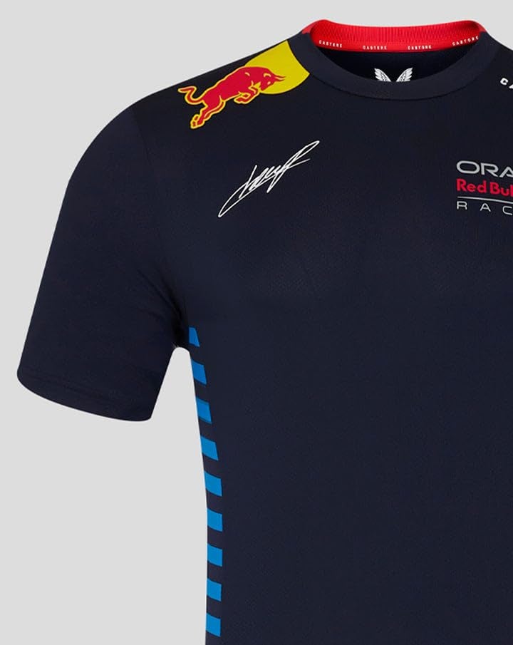 Castore Men's Red Bull Racing F1 2024 Sergio Checo Perez Team T-Shirt - Large - Night Sky - Image 3