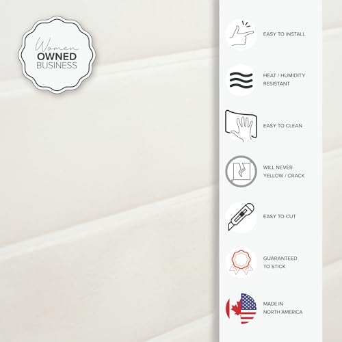 SMART TILES Peel and Stick Backsplash - 5 Sheets of 11.43" x 9" - 3D Adhesive Peel and Stick Tile Backsplash for Kitchen, Bathroom, Wall Tile - Image 5