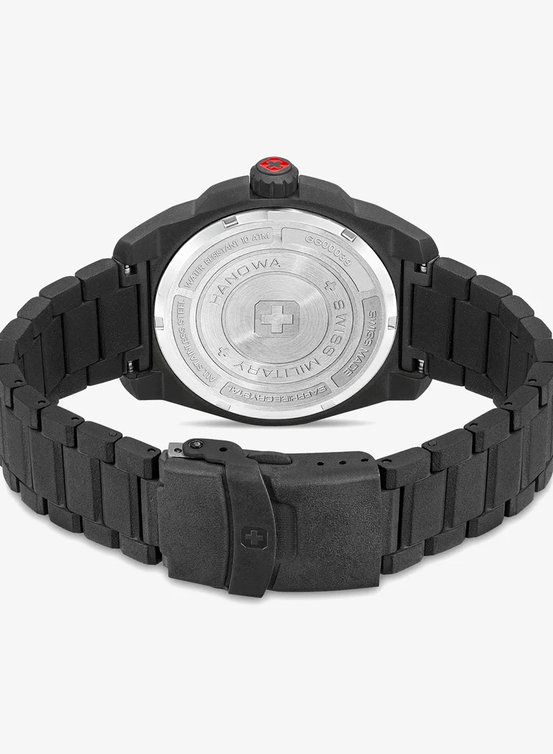 Swiss Military Hanowa Gunmetal Fieldmaster Gunmetal Stainless Steel Bracelet Analog Watch for Men, 40mm, 10 ATM for Men | Best Price UAE