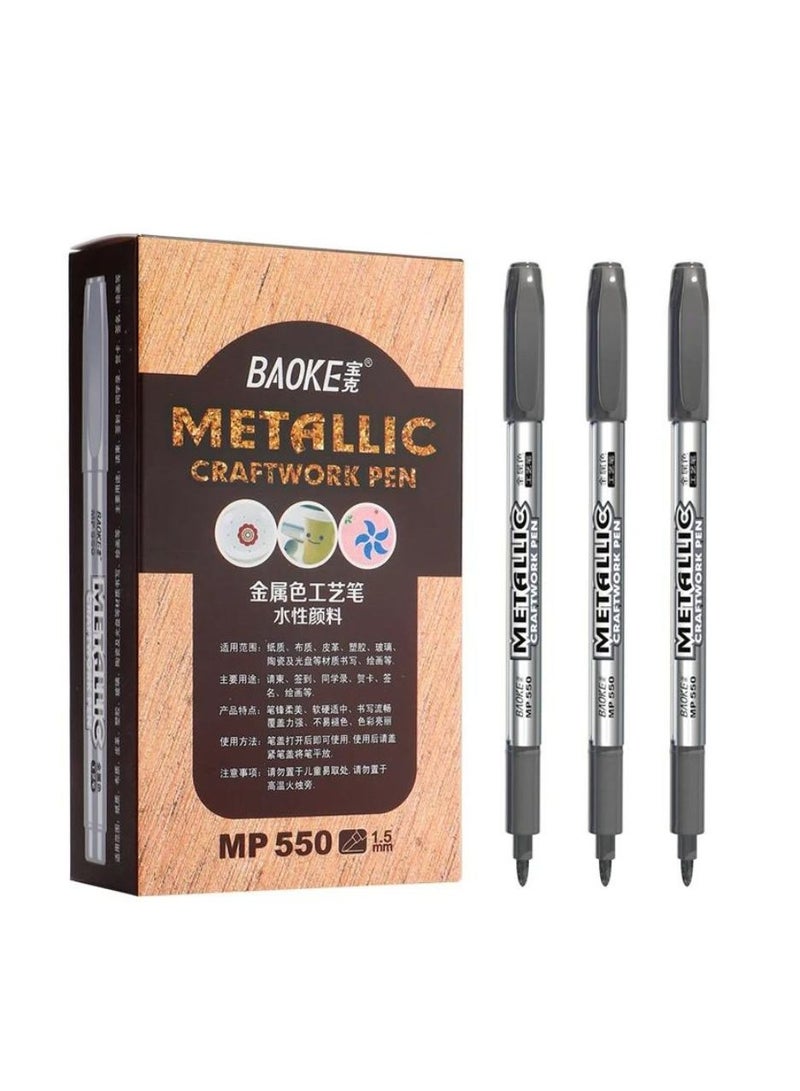 BAOKE Metallic Craftwork Pen Water-based Pen 1.5mm - Image 2