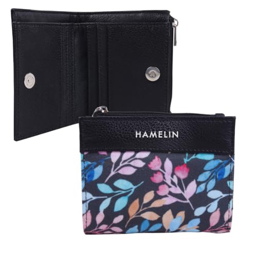 HAMELIN Women’s Wallet | Slim Card Holder Wallet for Women Stylish | Small Compact Ladies Purse with Card Holder | Ladies Mini Purse for Women | Ideal Gift for Woman| Pastal Vines - Image 1