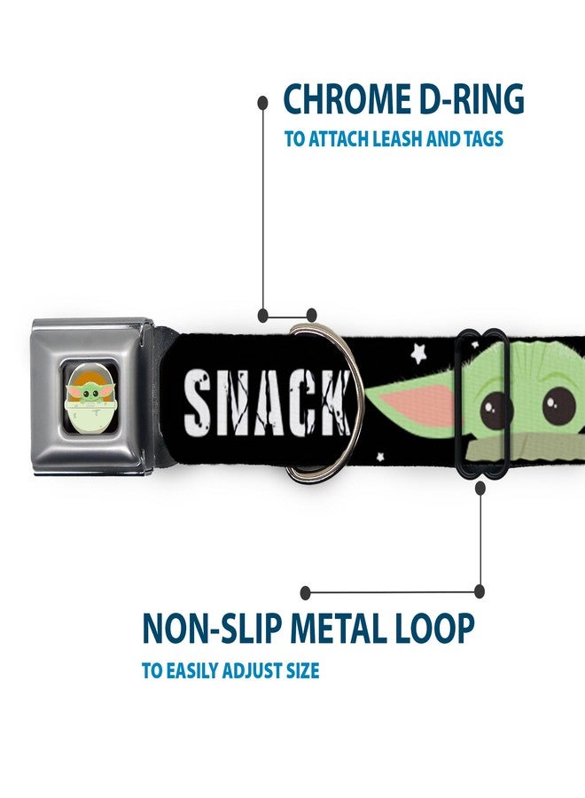 Buckle Down Buckle-Down Dog Collar Seatbelt Buckle Star Wars The Child Chibi Face Protect Attack Snack 9 to 15 Inches 1.0 Inch Wide, DC-SB-SWBGB-WSW184-1.0-S - Image 5
