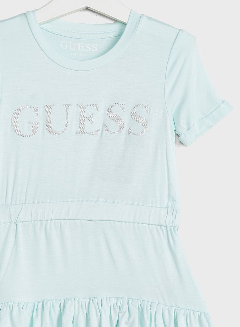 GUESS Kids Logo Dress - Image 3
