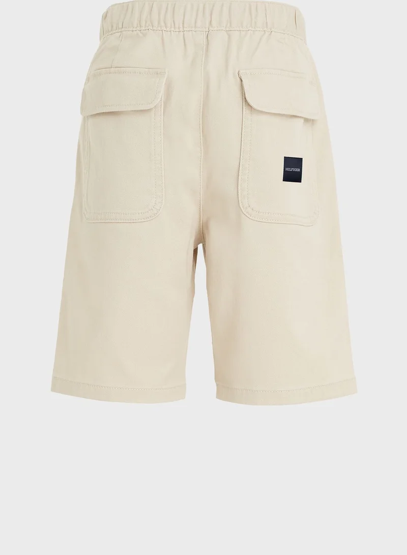 TOMMY HILFIGER Kids Belted Comfort Chino Shorts