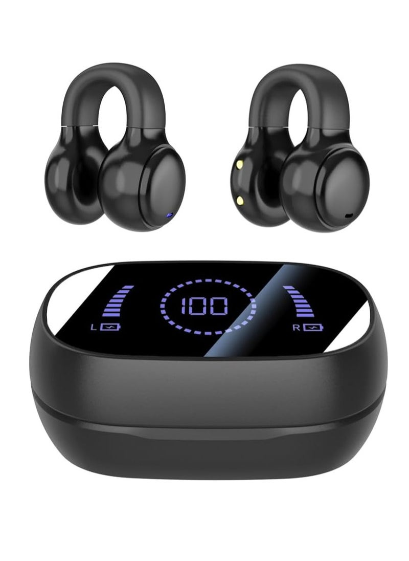 Generic Wireless Bluetooth Earbuds, Open Ear Earbuds，Sport Earbuds, Clip-on Earphones, Noise reduction, water resistance, Hi-Fi sound quality, suitable for playing games,to music (LED Display)  - Image 1