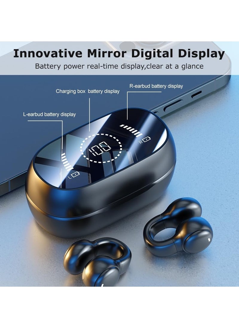 Generic Wireless Bluetooth Earbuds, Open Ear Earbuds，Sport Earbuds, Clip-on Earphones, Noise reduction, water resistance, Hi-Fi sound quality, suitable for playing games,to music (LED Display)  - Image 5