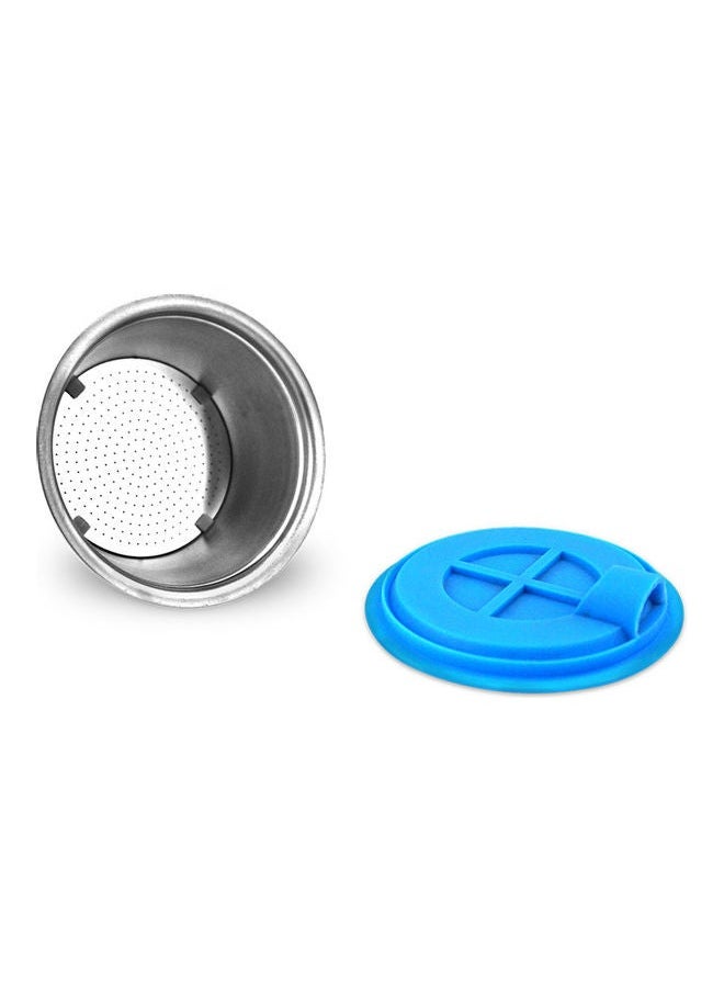 Generic - Refillable Coffee Capsules Maker Filter Cup Silver 10.00 x 5.50 5.50cm - Image 1