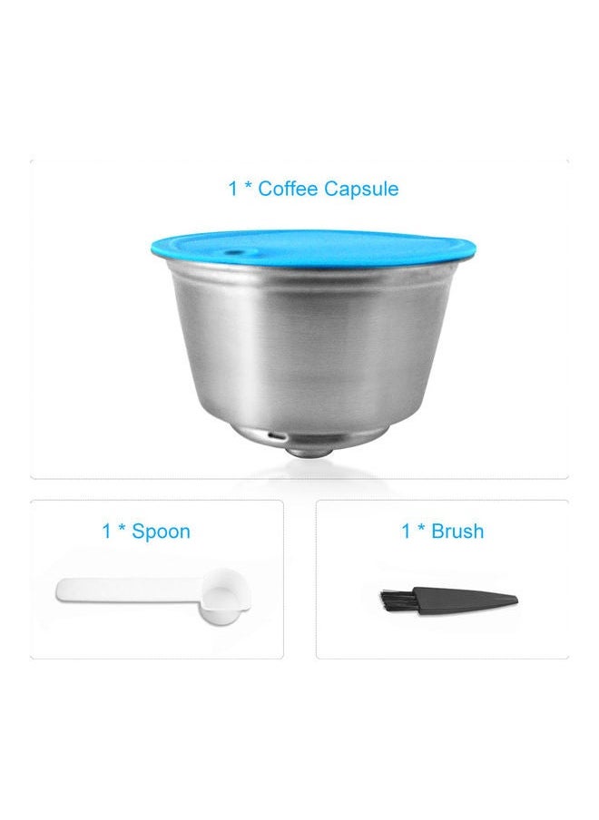 Generic - Refillable Coffee Capsules Maker Filter Cup Silver 10.00 x 5.50 5.50cm - Image 1