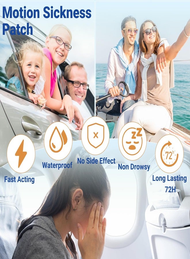 ishancare Motion Sickness Patches, Non Drowsy, 20 Count Sea Sickness Patches for Cruise Travel Essentials, Waterproof Behind Ear for Car, Airplane, Ship, Fast Acting Long Lasting 72H - Image 4