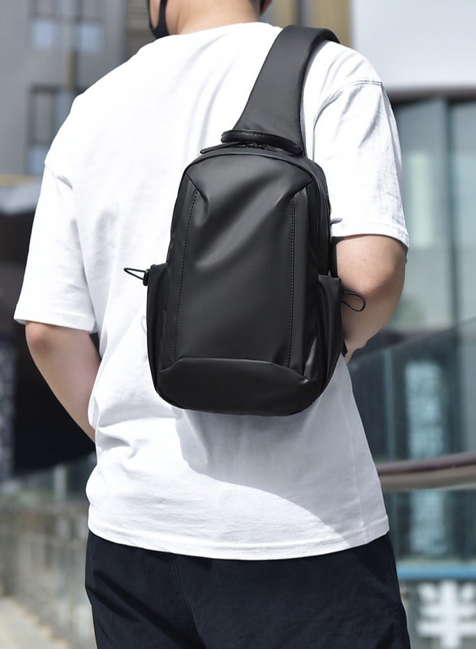 لبونير حقيبة متعددة الوظائف للجنسين، حقيبة كروس-بادي، حقيبة صدر، وحقيبة ظهر بتصميم مقاوم للماء، عدة أقسام للتخزين المنظم، حزام قابل للتعديل، مادة متينة للسفر والعمل والمدرسة والاستخدام اليومي - مثالية للرجال والنساء الذين يبحثون عن حلول حمل عصرية وعملية - Image 2