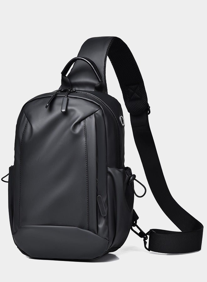 لبونير حقيبة متعددة الوظائف للجنسين، حقيبة كروس-بادي، حقيبة صدر، وحقيبة ظهر بتصميم مقاوم للماء، عدة أقسام للتخزين المنظم، حزام قابل للتعديل، مادة متينة للسفر والعمل والمدرسة والاستخدام اليومي - مثالية للرجال والنساء الذين يبحثون عن حلول حمل عصرية وعملية - Image 3