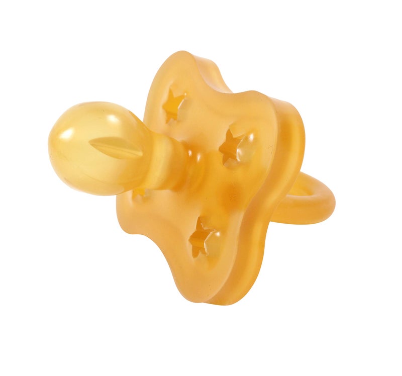 Sweetie Rubber Pacifier Star Shape Rubber Natural Rubber with Rounded Nipple 1 Count (12-18 Large) - Image 4