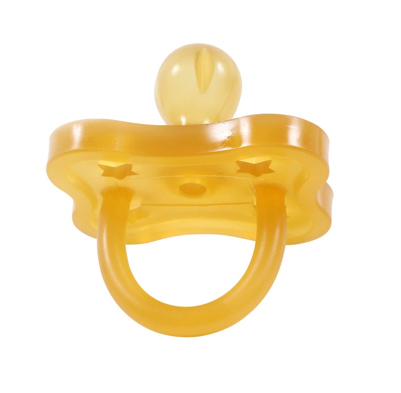 Sweetie Rubber Pacifier Star Shape Rubber Natural Rubber with Rounded Nipple 1 Count (12-18 Large) - Image 3