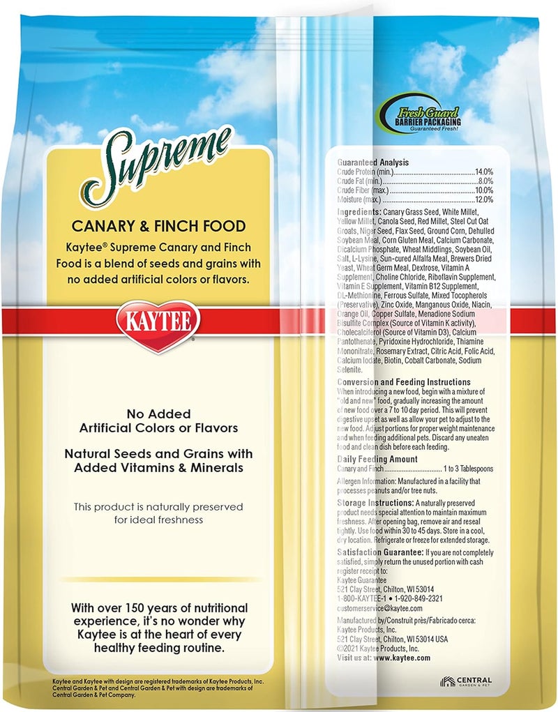 Kaytee Supreme Canary & Finch Food 2lb - Image 2