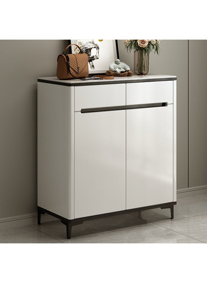 بست وان خزانة أحذية عملية وأنيقة مثالية للحفاظ على مساحة معيشة منظمة ومرتبة وجذابة 60×32×100 سم أبيض بابان 4 طبقات - Image 2