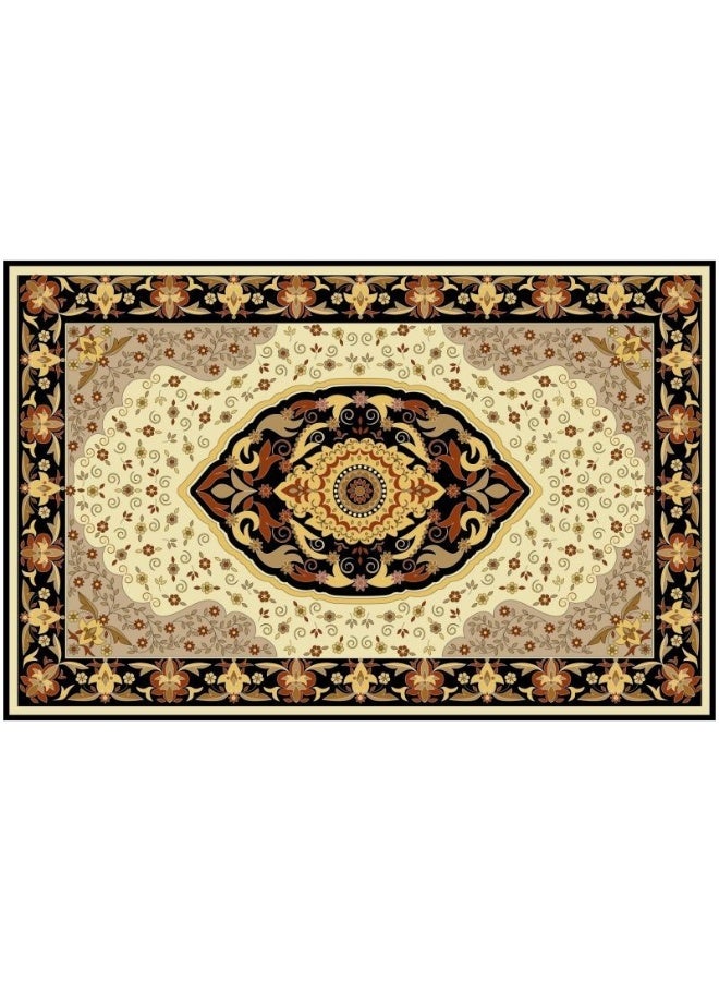 آنا سجادة كريستالية مخملية متينة ومضادة للانزلاق مقاس 80*120 سم للمنزل وغرفة المعيشة - Image 1