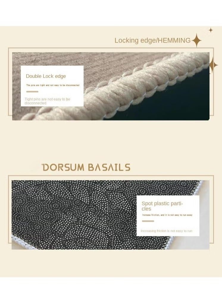 آنا سجادة كريستالية مخملية متينة ومضادة للانزلاق مقاس 80*120 سم للمنزل وغرفة المعيشة - Image 3