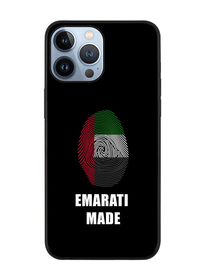 Stylizedd Rugged Black edge case for Apple iPhone 13 Pro Max Slim fit Soft Case Flexible Rubber Edges Anti Drop TPU Gel Thin Cover - Emarati Made - Image 1