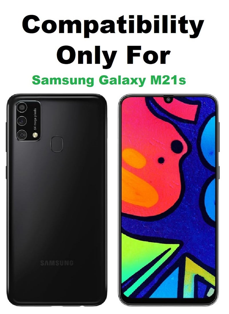 Super Tempered Glass Screen Protector Clear Designed For Samsung Galaxy M21s Full Screen Coverage And Bubble Free - Image 3