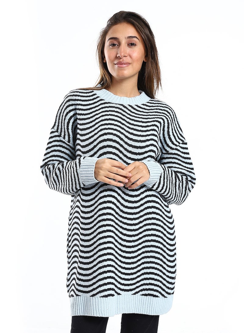 Caesar Wool women Pullover With Multi Design - Image 1