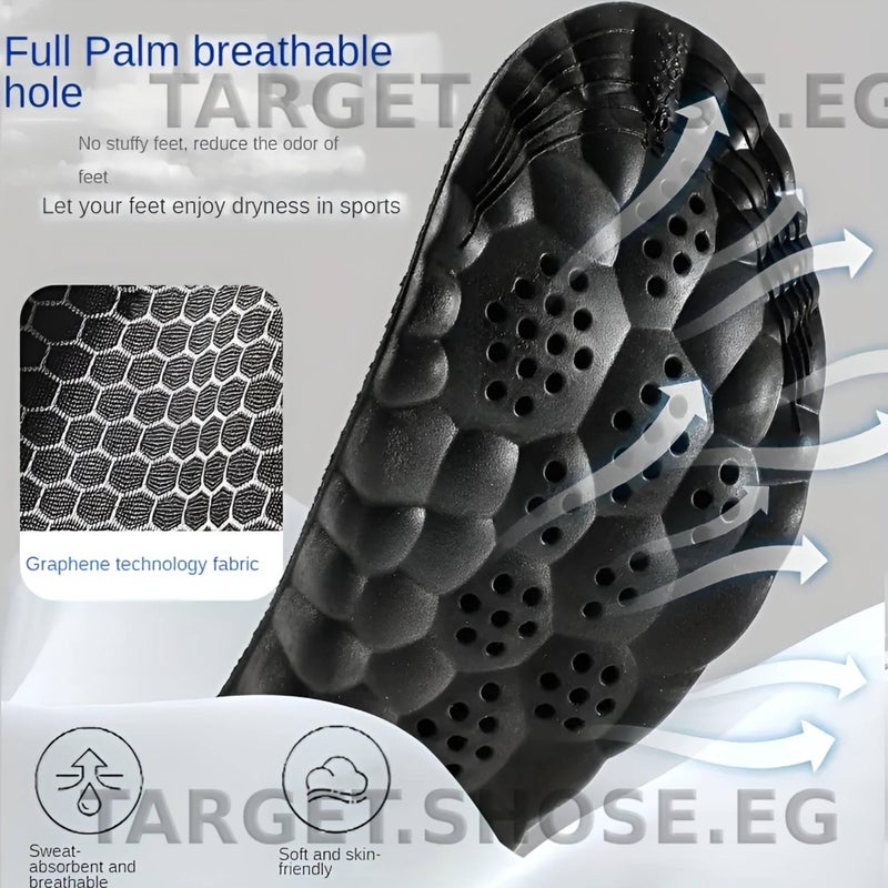 Tishta Medical Memory Foam Foot Pressure Relief - Medical Silicone Insoles with Massage Cushions and Ventilation Pores - Suitable for Men and Women and All Types of Shoes (Black & Black, 41-46) - Image 3