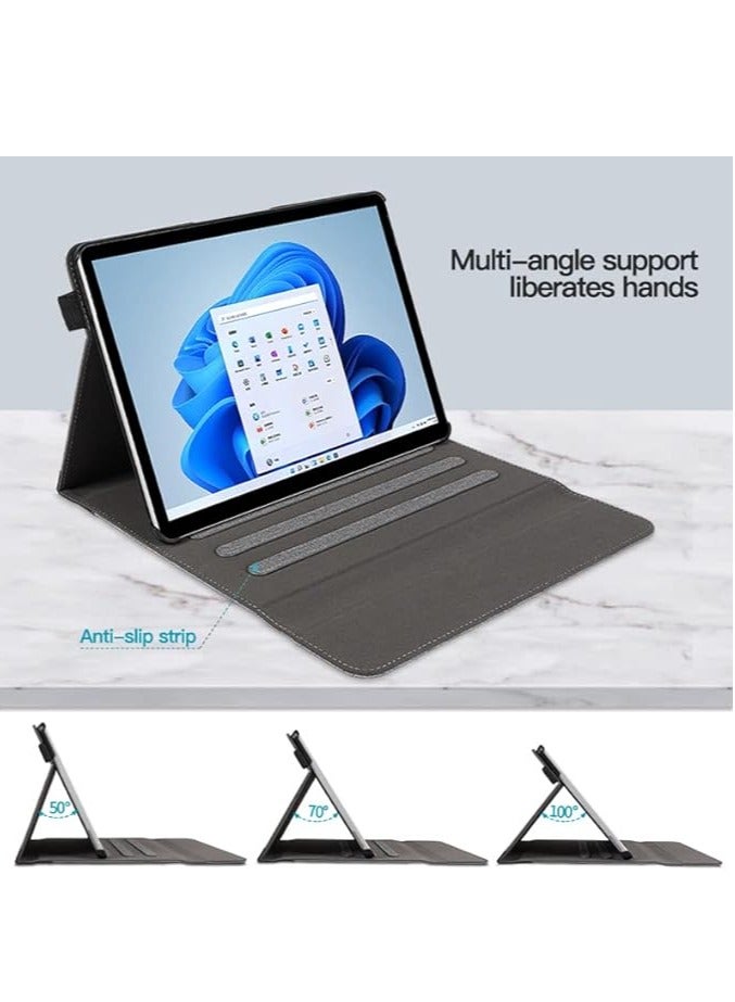 غلاف الأعمال المتوافق مع جهاز Microsoft Surface Pro 9 2022 / Microsoft Surface Pro 8 بحجم 13 بوصة - يحتوي على جيب ومتوافق مع غطاء لوحة المفاتيح. - Image 4