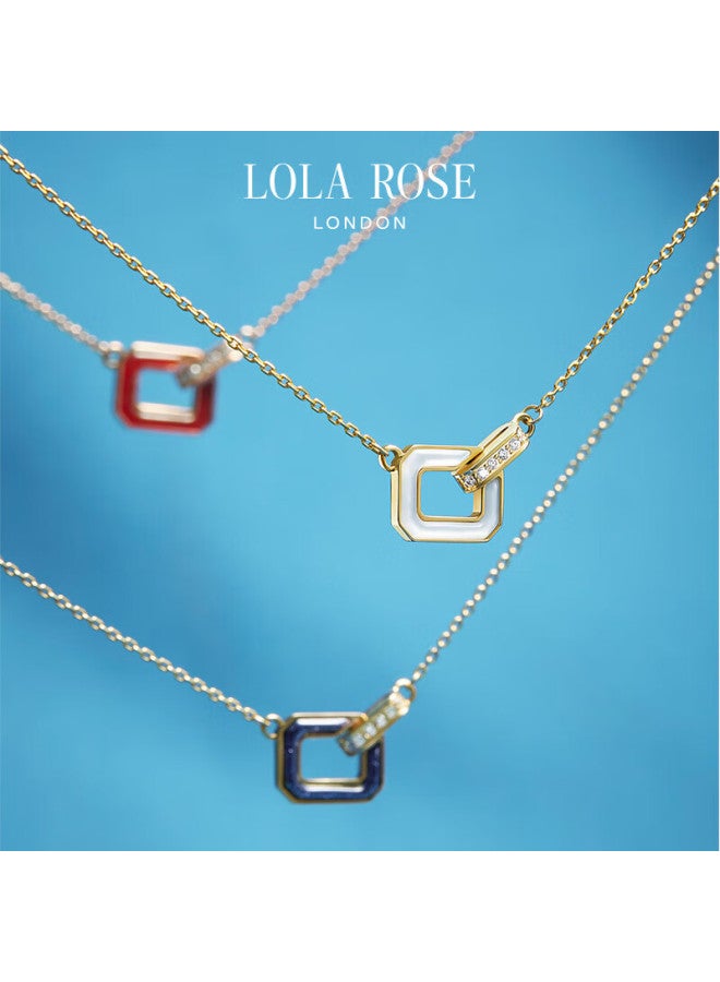 Lola Rose Queen Series Gemstone Necklace, Blue Sandstone Necklace For Women, Holiday Gift For Girlfriend, New Year Present