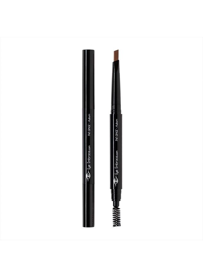 Eye Embrace The Ginge: Auburn Red Eyebrow Pencil – Waterproof, Double-Ended Automatic Angled Tip & Spoolie Brush, Cruelty-Free - Image 4