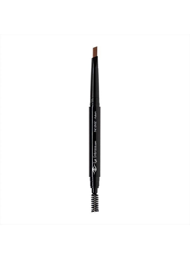 Eye Embrace The Ginge: Auburn Red Eyebrow Pencil – Waterproof, Double-Ended Automatic Angled Tip & Spoolie Brush, Cruelty-Free - Image 3