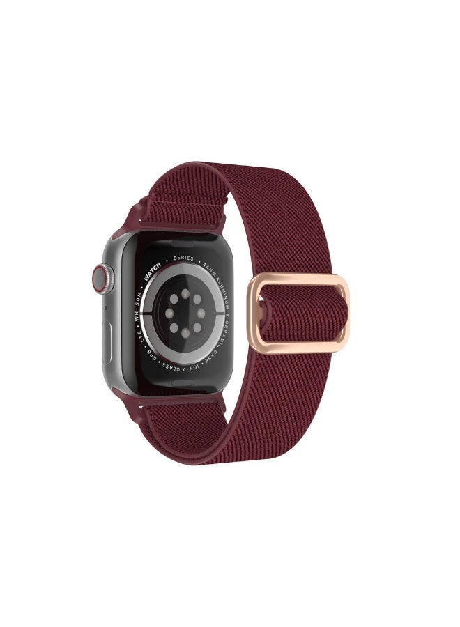 ترامكس كلاريت حلقة سولو كلاريت المطاطية المطاطية المتوافقة مع سوار ساعة أبل للنساء والرجال 40 ملم 41 ملم 41 ملم 38 ملم 42 ملم، سوار معصم نايلون ناعم مضفر مرن لساعة iWatch Series 10 9 9 8 7 6 6 5 4 3 3 2 1 SE Ultra - Image 2