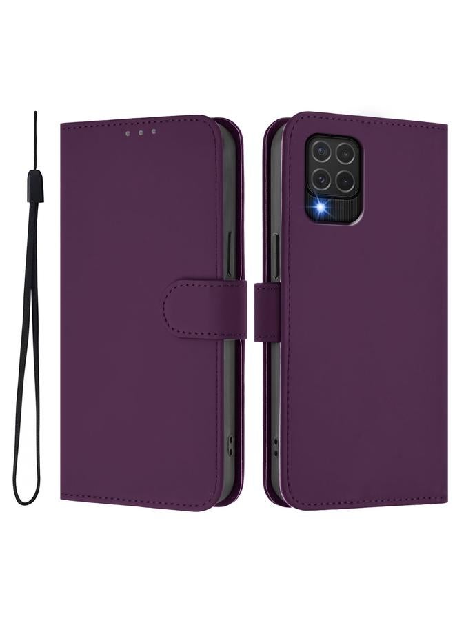 اس-توب جراب لهاتف Samsung Galaxy M62 4G / F62 4G جراب هاتف جلدي بلون سادة مع حبل - Image 2