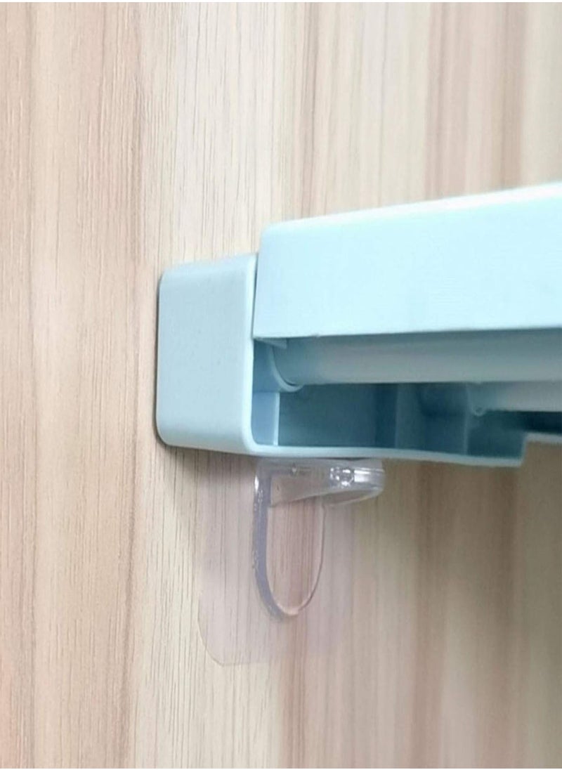 GGOOT - Shelf Support Adhesive Pegs, Punch Free Shelf Support Peg, Shelf Bracket Non-Perforated Wardrobe Partition Layer Fixed Paste Hook, Closet Shelf Clips for Kitchen Cabinet Furniture Book Shelf - Image 1