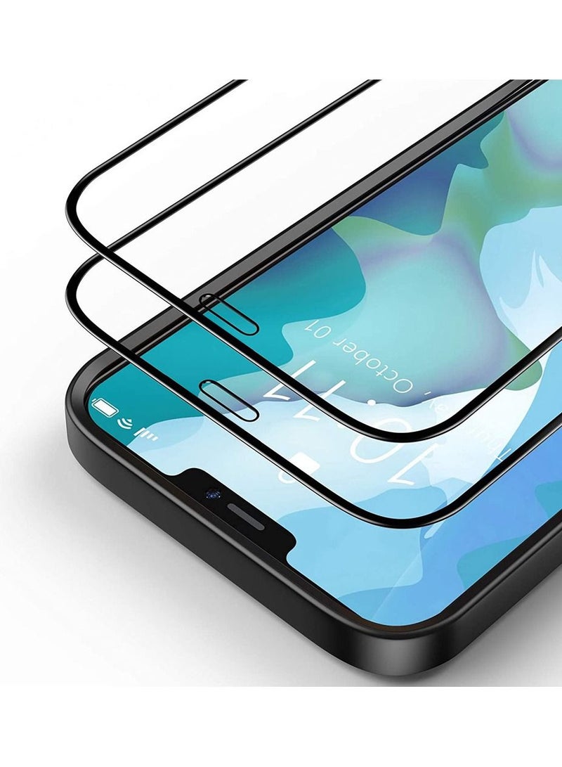 CATANES 2Pack for iPhone 12 Mini Screen Protector Crystal Clear 9H Tempered Glass Scratch Resistant Full Coverage Film 5.4 inch - Image 2