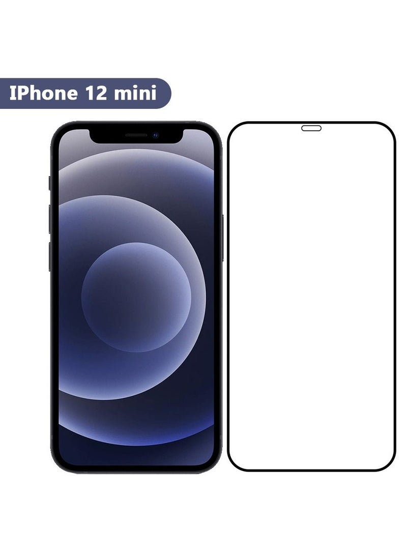 CATANES 2Pack for iPhone 12 Mini Screen Protector Crystal Clear 9H Tempered Glass Scratch Resistant Full Coverage Film 5.4 inch - Image 5