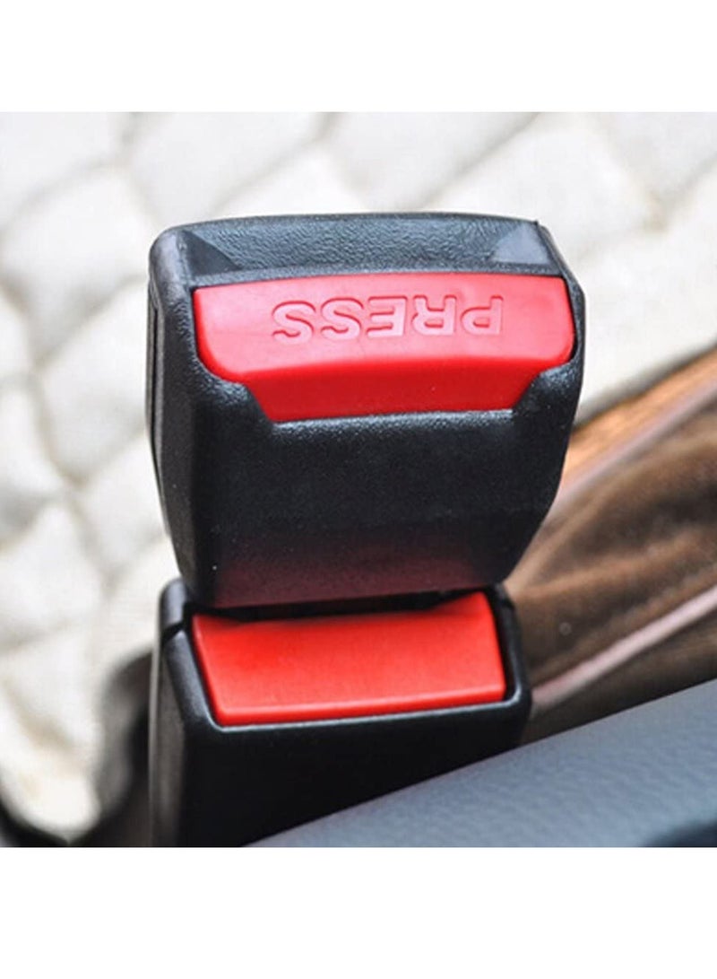 SYOSI Car Buckle Extender, Car Seat Belt Clips, Metal Seat Belt, Clip Seat Belt Adjuster/Universal Car Extension Socket Buckles Connector Universal Vehicle Seat Belt Safety Covers (2PCS, Black) - Image 2