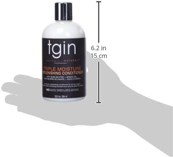 TGIN Thank God Its Natural Triple Moisture Replenishing Conditioner With Shea Butter Argan Oil 13 fl oz - Image 3
