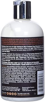 TGIN Thank God Its Natural Triple Moisture Replenishing Conditioner With Shea Butter Argan Oil 13 fl oz - Image 2